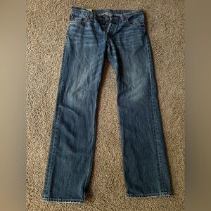 Hollister straight leg men’s blue jeans 32W/32L